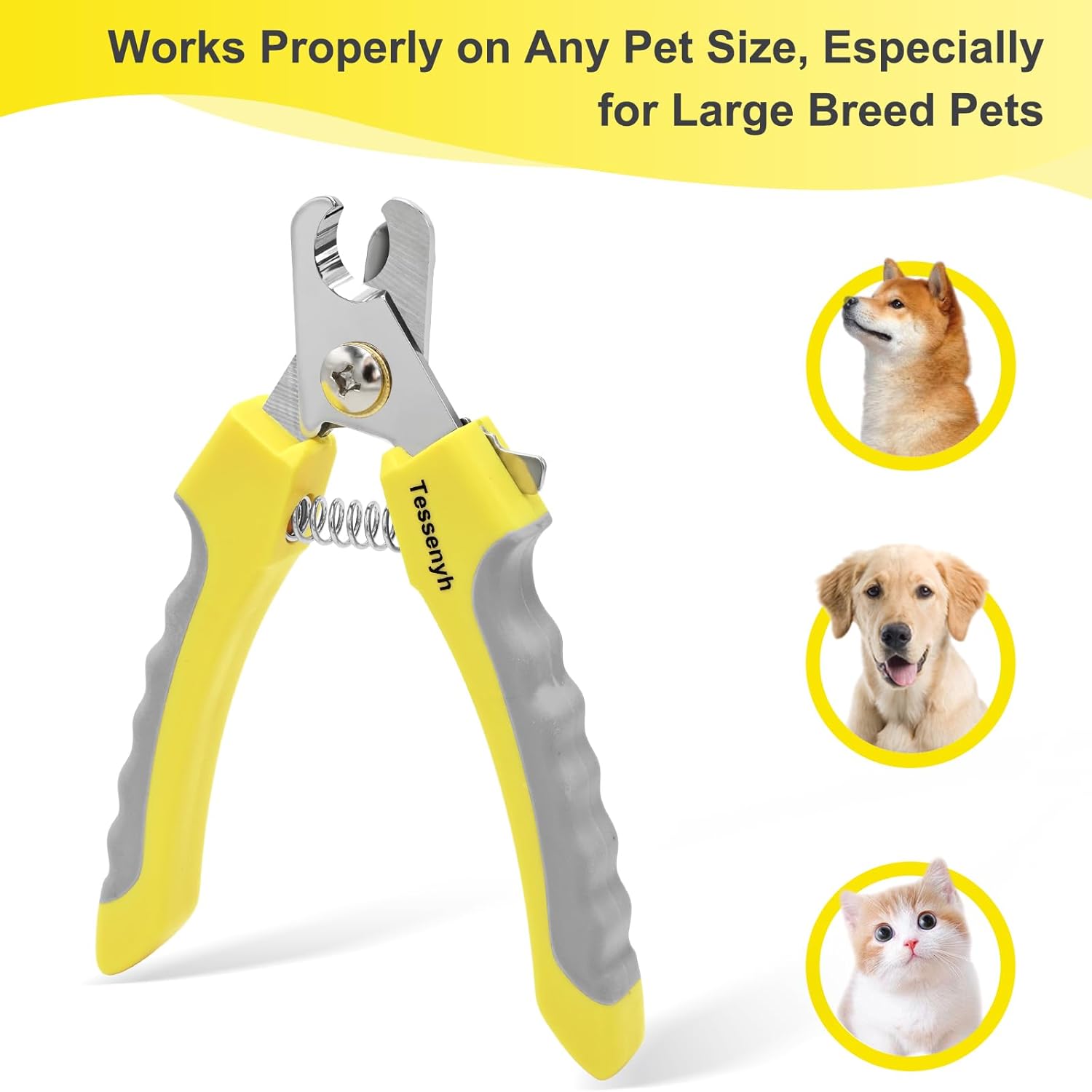 Professional Dog Nail Trimmers, Dog Nail Clippers with Sharp Blade, Safety Lock and Protective Guard for Safe and Effective Grooming - Image 5