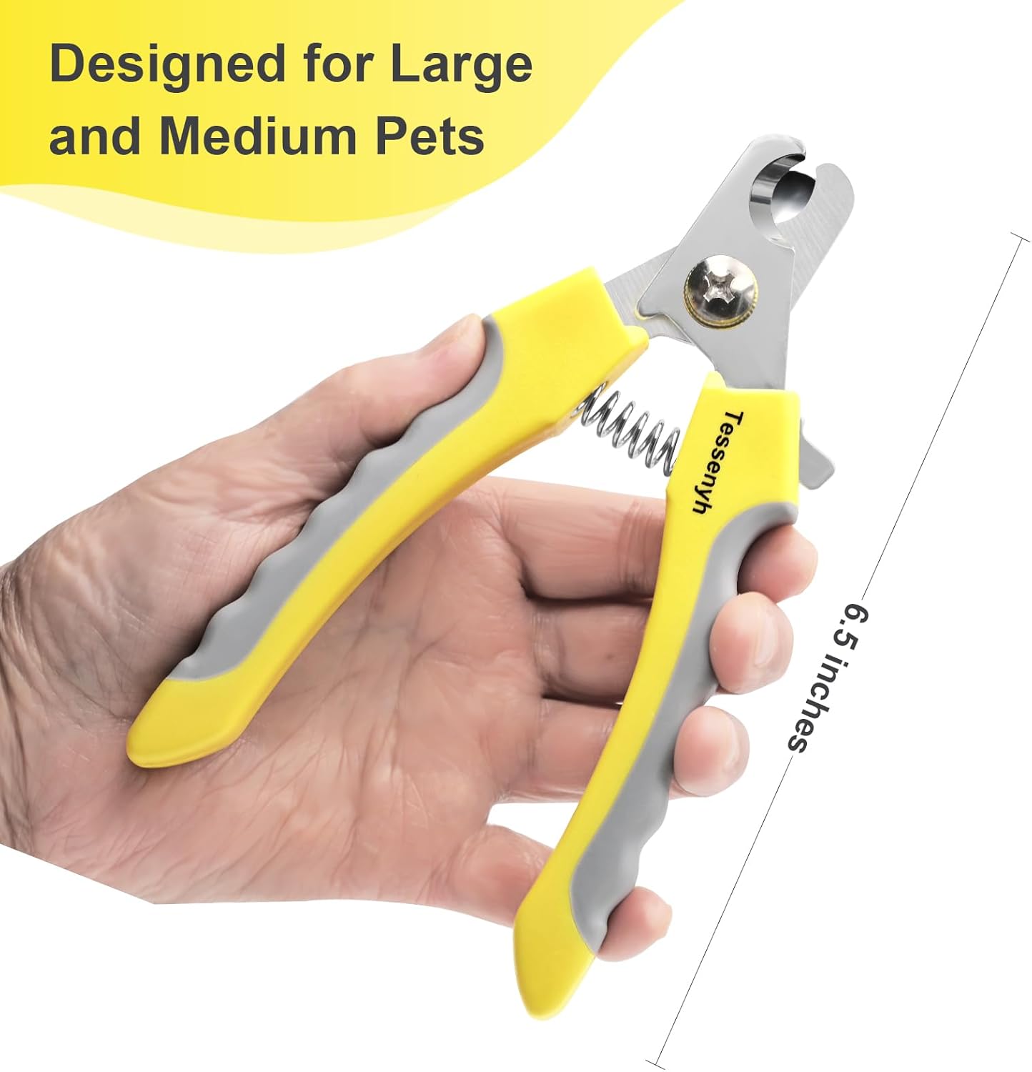 Professional Dog Nail Trimmers, Dog Nail Clippers with Sharp Blade, Safety Lock and Protective Guard for Safe and Effective Grooming - Image 4