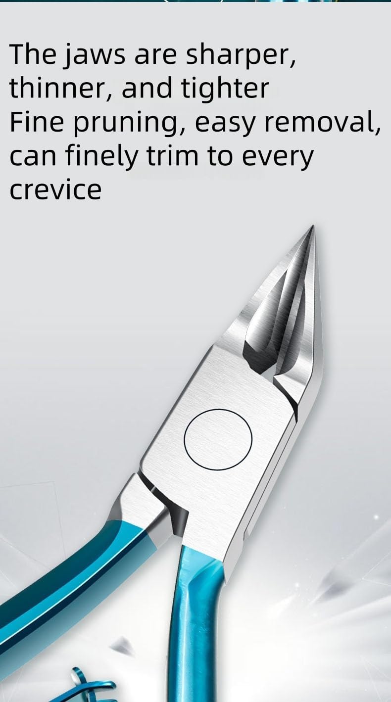 Professional Ingrown Toenail Clippers - 120° Angled Stainless Steel Nail Clippers for Thick/Hard Nails, Double Spring Design, Precise Groove Trimming Tool for Diabetics & Home Pedicure - Image 6