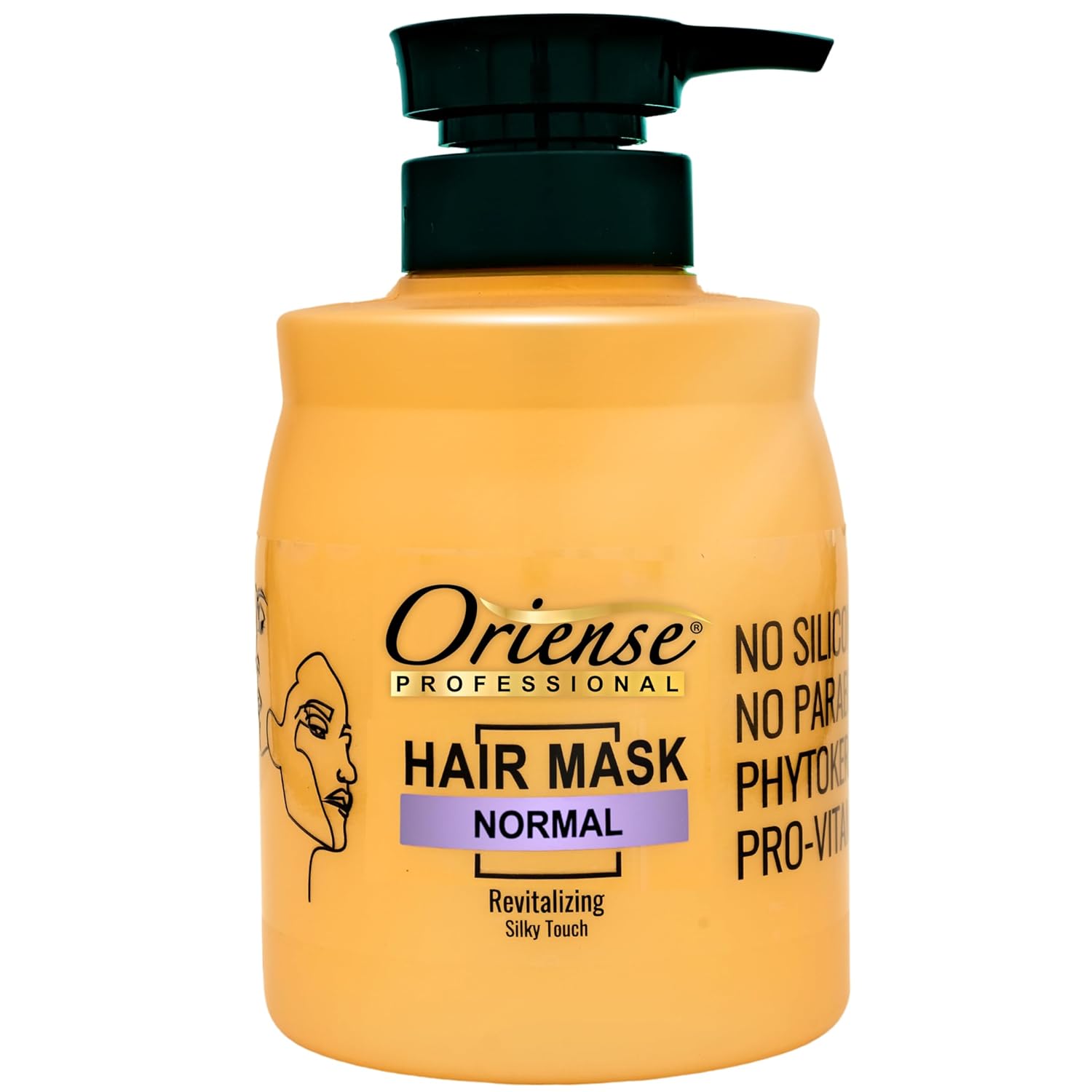 Professional Normal Hair Mask - Aloe Vera & Sweet Almond Extract with Shea Butter & Glycerin & Panthenol for Everyday Balance - Silicone, Paraben and Dye-Free 20.2 fl.oz