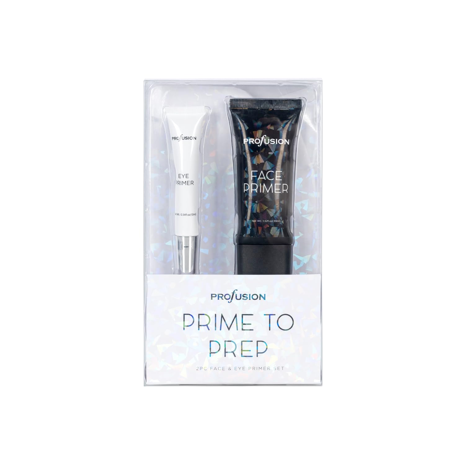 Profusion Cosmetics Prime to Prep 2PC Eye and Face Primer Holiday Glam Essentials for Stunning Looks, Get Eye Catching Elegant and Flawless Looks With Premium Beauty Tool - Image 2