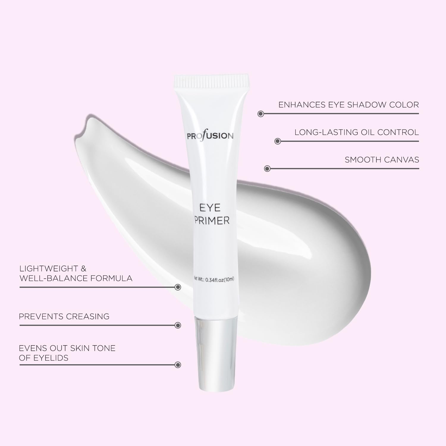 Profusion Cosmetics Prime to Prep 2PC Eye and Face Primer Holiday Glam Essentials for Stunning Looks, Get Eye Catching Elegant and Flawless Looks With Premium Beauty Tool - Image 4