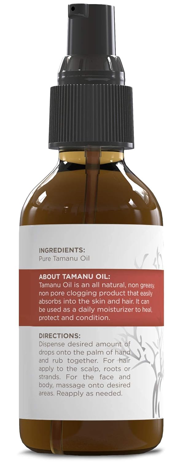 PUR360 Tamanu Oil - Best Treatment for Psoriasis, Eczema, Acne Scar, Rosacea - Relief for Dry, Scaly Skin, Scalp and More - Cold Pressed – Proven 100% Pure - Image 6