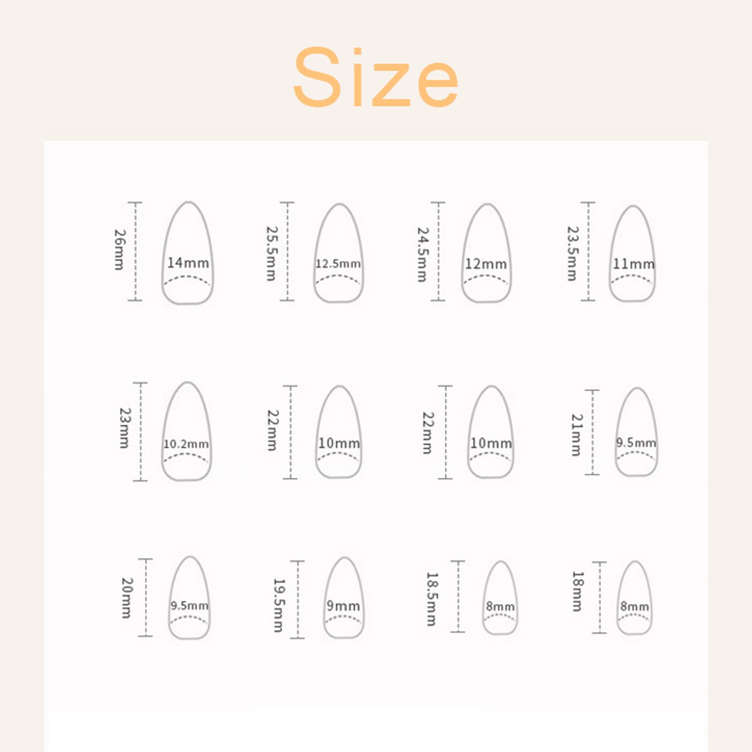 Purple Gradient Press on Nails Long Oval Fake Nails Glossy Almond Glue on Nails Reusable Acrylic Stick on Nails for Women DIY Manicure Decoration - Image 6