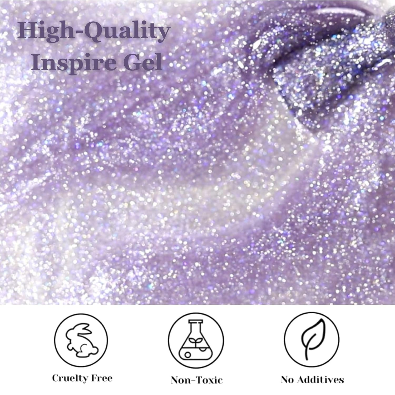 Purple Pearl Nail Polish - Shimmer Nail Polish - Mermaid Pearl Blue Aurora Effect Nail Polish Quick Dry Nail Polish - Pink Pearl Nail Polish for Nail Art DIY Manicure at Home - Image 3