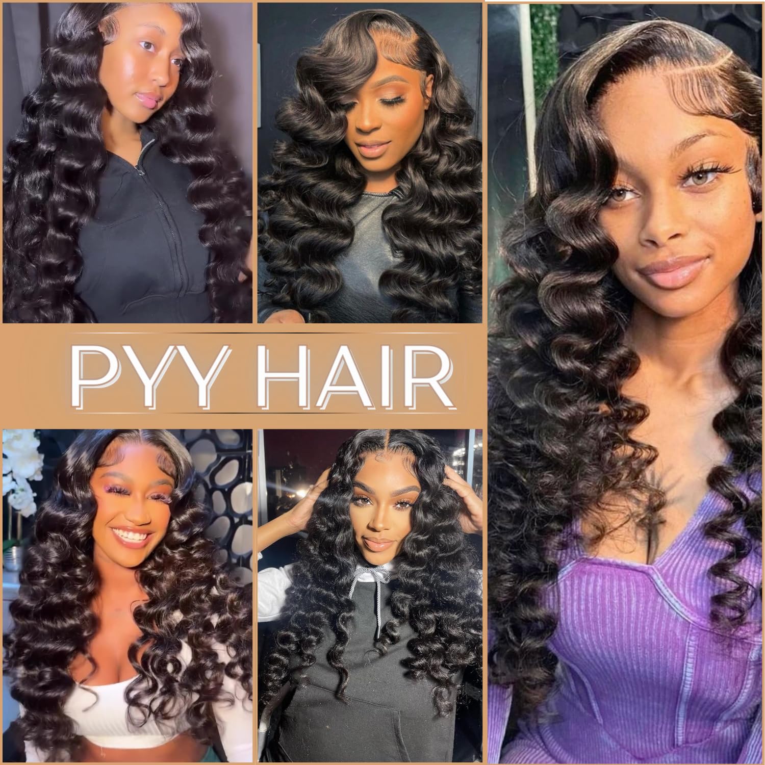 PYY Deep Wave Lace Front Wigs Human Hair 200 Density 13x4 HD Lace Frontal Wig for Women Glueless Pre Plucked with Baby Hair (22 Inch, 200 Density Deep Wave Wigs) - Image 6