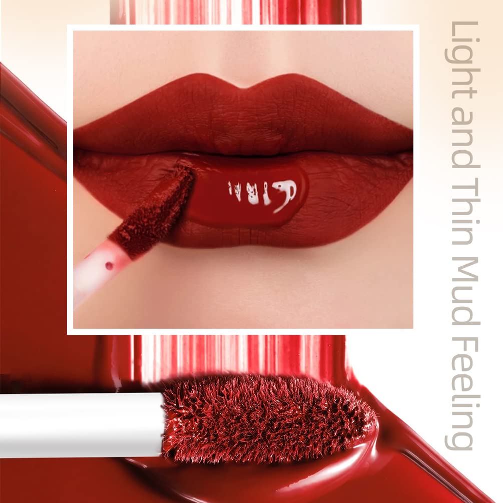 QiBest 12Pcs Matte Liquid Lipstick Set for Girls & Women, 24 Hours Long Lasting Waterproof Nude & Dark Red Lip Gloss Makeup Gift Kits, Velvet Non-Stick Cup Mate Duracion 24 Horas Originales Lip Stains - Image 3
