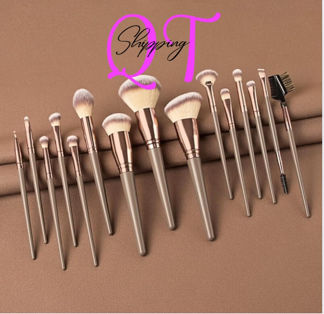 QT Makeup Brushes/Sponge Set (30 Pcs), Premium Synthetic Powder Concealers Eye Shadows Blush Professional Make Up Brushes Set, Perfect Birthday Gifts for Women with Mini Brush Washer Machine. - Image 2