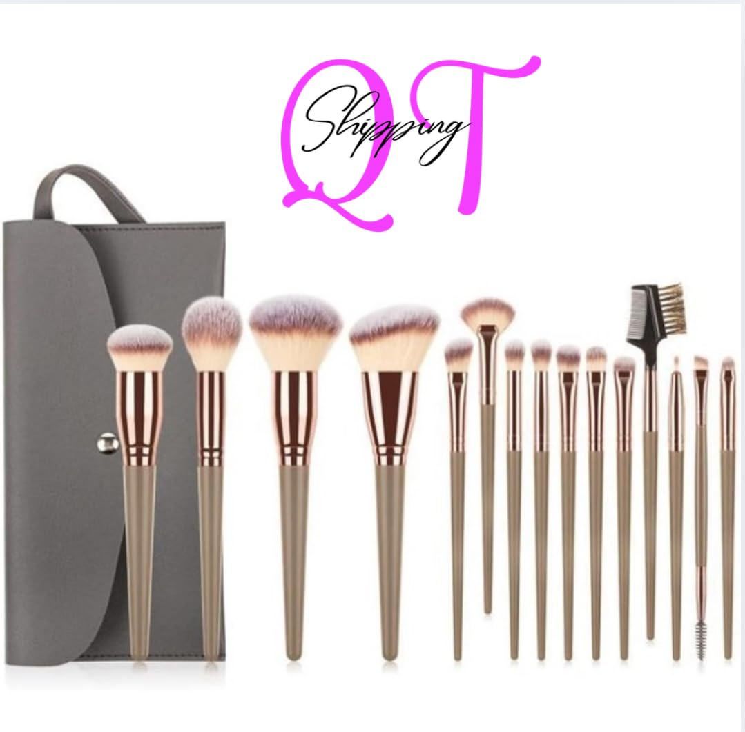 QT Makeup Brushes/Sponge Set (30 Pcs), Premium Synthetic Powder Concealers Eye Shadows Blush Professional Make Up Brushes Set, Perfect Birthday Gifts for Women with Mini Brush Washer Machine. - Image 3