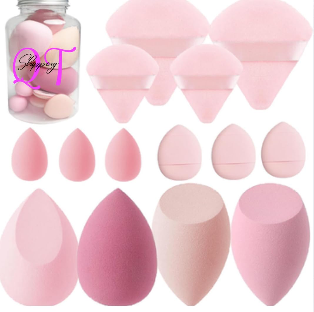 QT Makeup Brushes/Sponge Set (30 Pcs), Premium Synthetic Powder Concealers Eye Shadows Blush Professional Make Up Brushes Set, Perfect Birthday Gifts for Women with Mini Brush Washer Machine. - Image 5