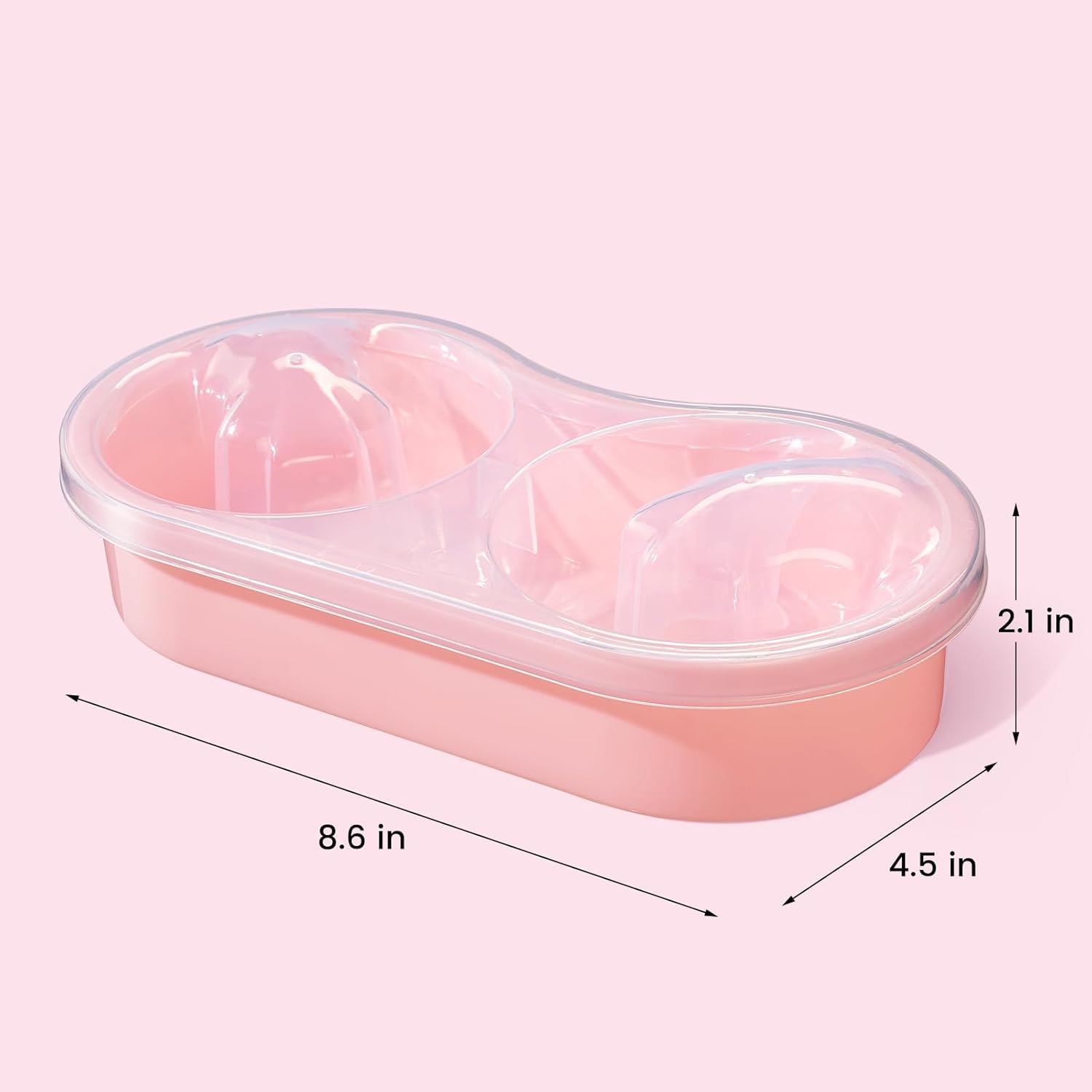 Quaferen 2-in-1 Dual Nail Soaking Bowl Acetone Proof Manicure Kit for Home Salon Use - Image 7