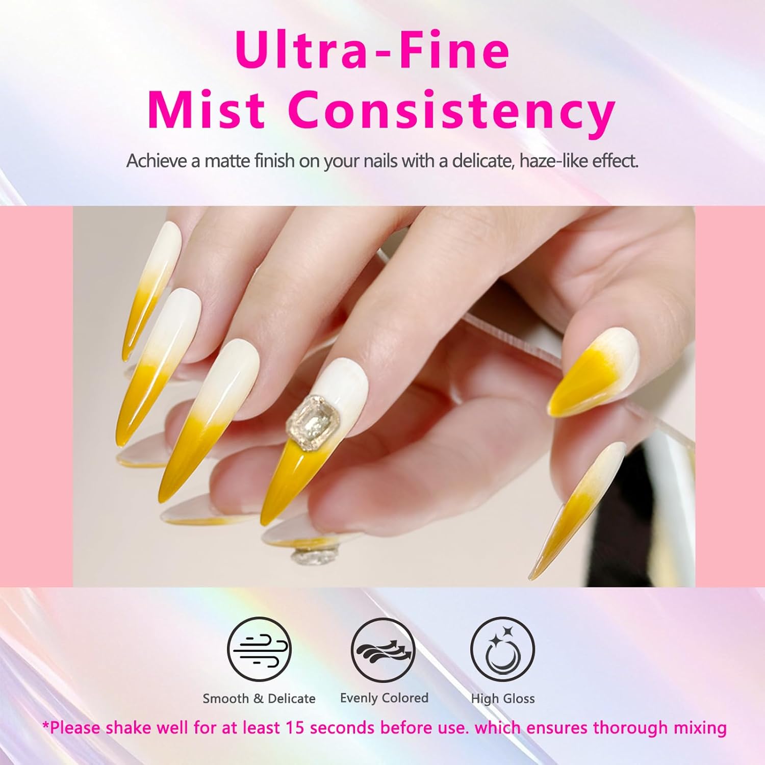 QUEVINA 16 Colors Airbrush Gel Nail Polish Set – Safe, Odorless Formula for Stunning Baby Boomer Nail Art – No Dilution Needed, Long-Lasting & Vibrant Shades 16X15ml - Image 5