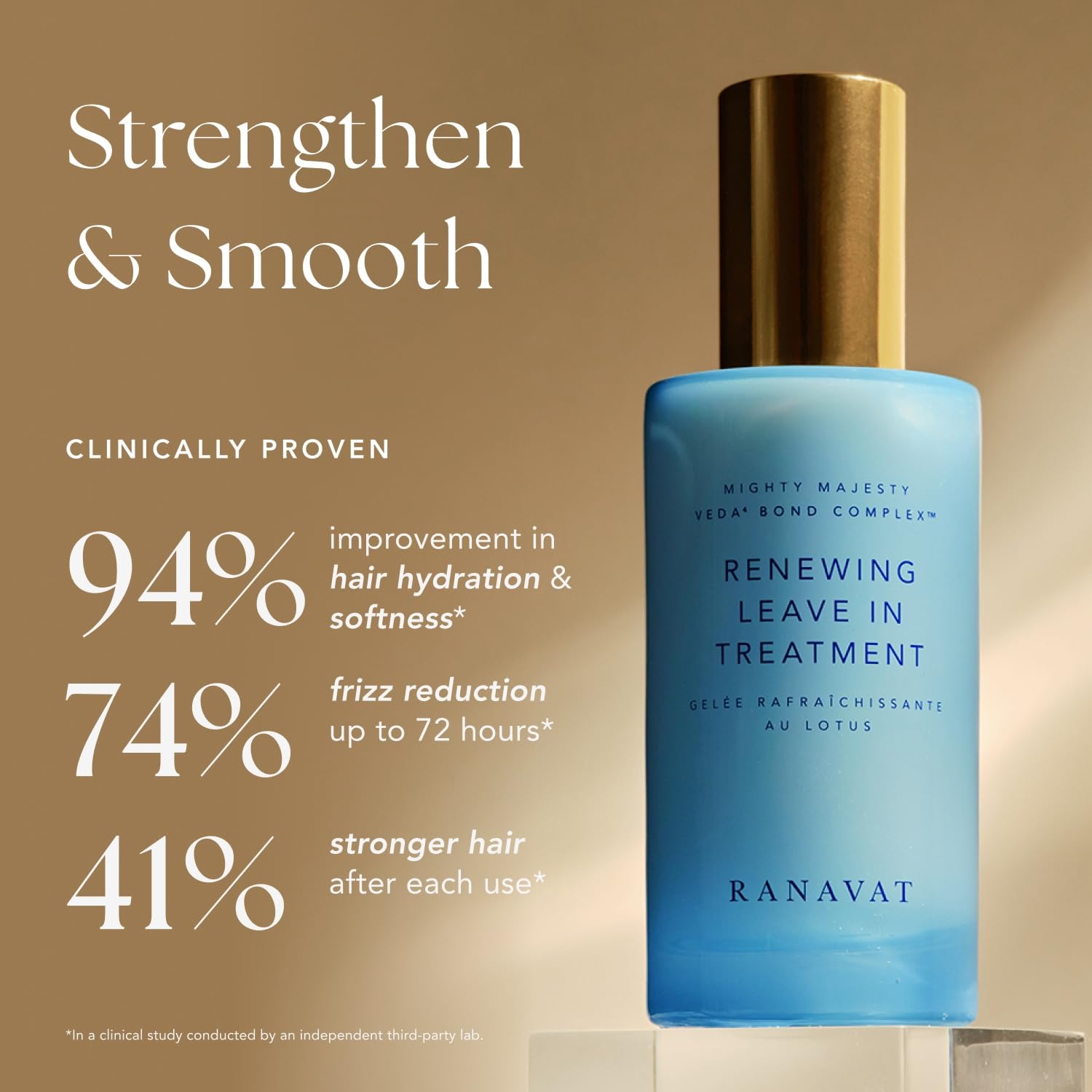 RANAVAT Mighty Majesty 0.5 oz Leave-In Hair Treatment Moisturizing Cream Heat Protectant - Image 2