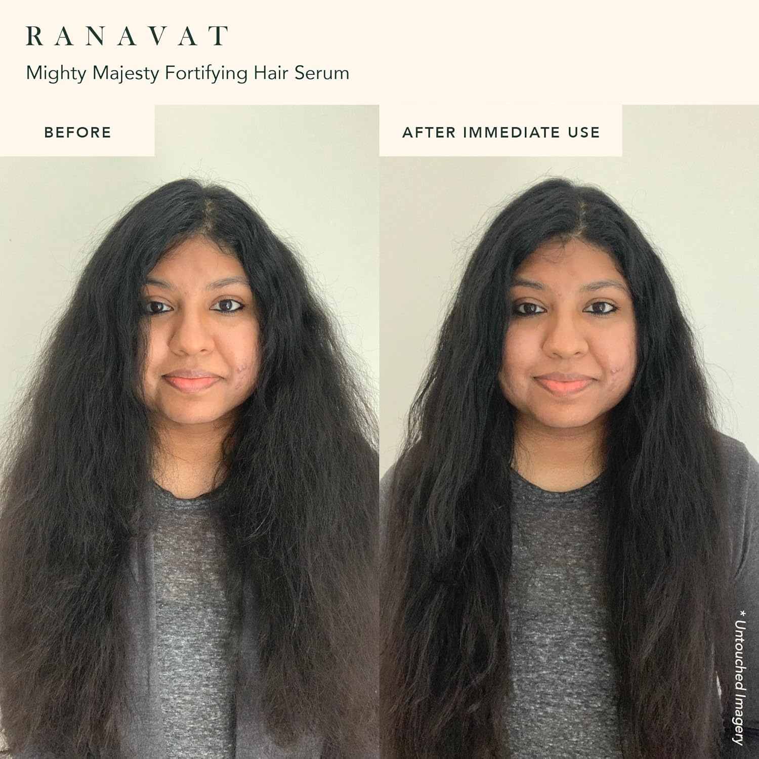 RANAVAT Mighty Majesty Travel Size Hair Serum - Fortifying Hair Oil Serum for Scalp Hydration, Frizz Control, & Hair Shine - With Jasmine and Amla Extract (0.5 oz) - Image 2