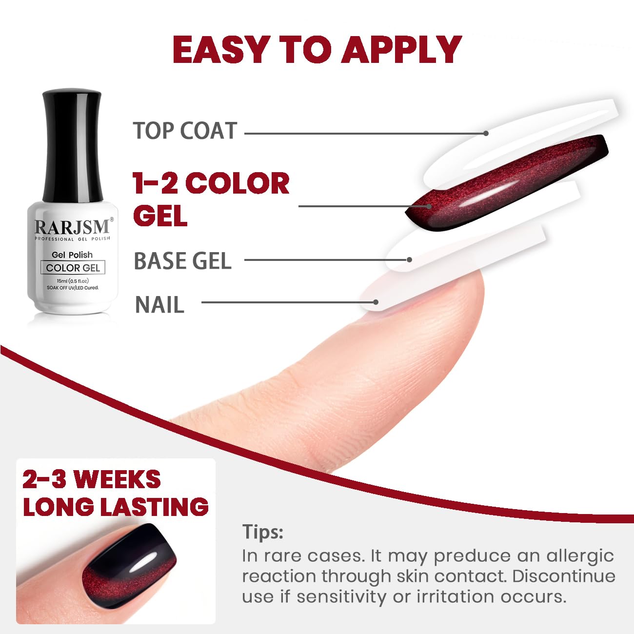 RARJSM Burgundy Cat Eye Gel Nail Polish Diamond Dark Black Red Cateye Velvet Glitter Gel Polish 15ml Single Bottle with Magnet Stick UV LED Curing Requires Soak Off for Home Salon Christmas Manicure - Image 8