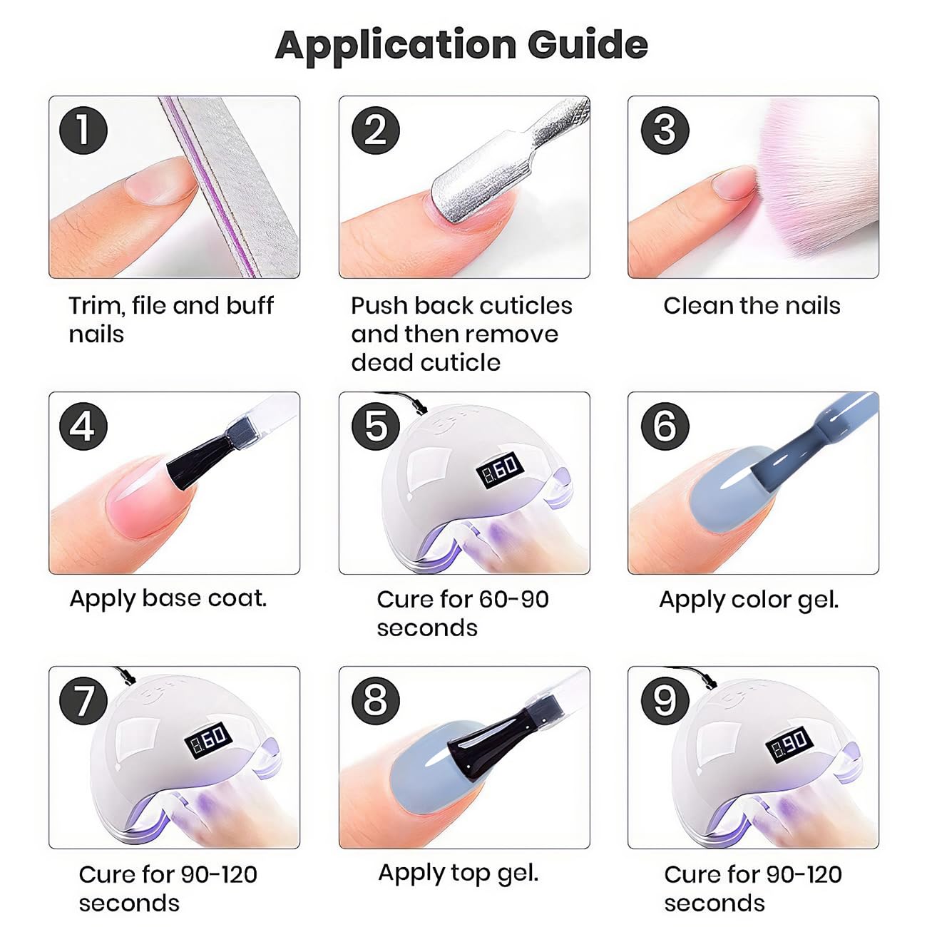 RARJSM Jelly Gel Nail Polish Clear Light Blue Gel Nail Polish Transparent Pastel Nude Sheer Blue Nail GelPolish Varnish Curing Requires LED UV French Manicure Soak Off for Home Salon 15ml 1pcs - Image 7