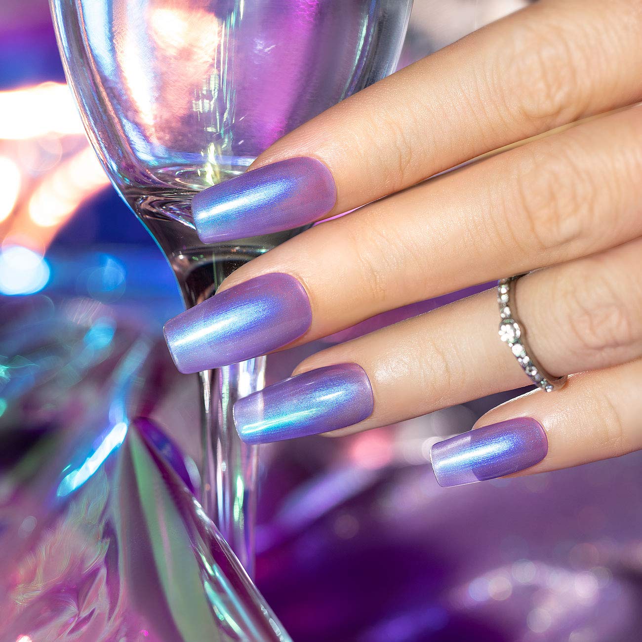 RARJSM Pearl Gel Nail Polish 15ML Lavender Gelpolish UV LED Nail Cure Required Quick Dry Shell Shiny Nail Gel Polish Varnish for NailStarter - Image 2