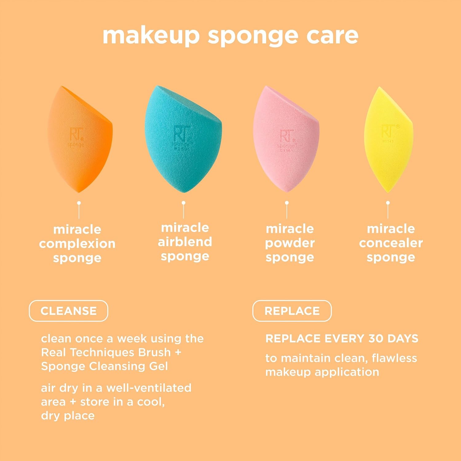 Real Techniques 8 Piece Level Up Brush And Sponge Set, Makeup Brushes For Eyeshadow, Foundation, Blush, & Bronzer, Makeup Blending Sponge, Synthetic Bristles, Stocking Stuffer, Cruelty-Free - Image 16