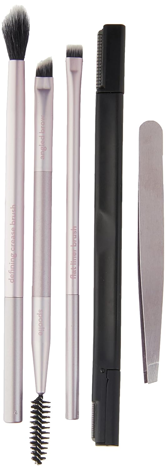 Real Techniques Limited Edition Blush, Blend, Brow Makeup Brush Set to Shape, Fill and Perfect, Mother's Day & Easter Gift, Pink, 5 Count, Perfect For Wife, Spouse, Girlfriend, and Daughter - Image 5