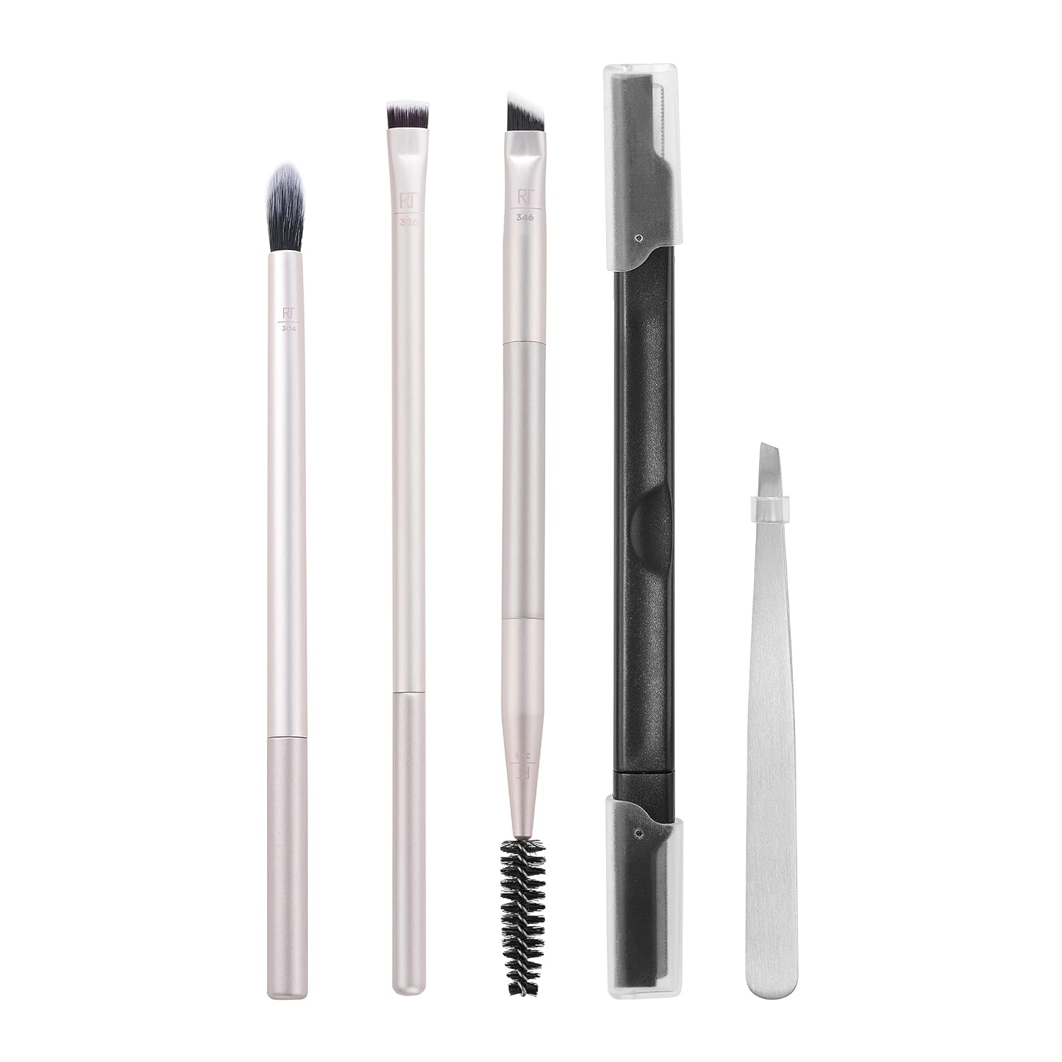 Real Techniques Limited Edition Blush, Blend, Brow Makeup Brush Set to Shape, Fill and Perfect, Mother's Day & Easter Gift, Pink, 5 Count, Perfect For Wife, Spouse, Girlfriend, and Daughter - Image 2