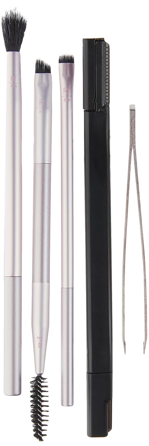 Real Techniques Limited Edition Blush, Blend, Brow Makeup Brush Set to Shape, Fill and Perfect, Mother's Day & Easter Gift, Pink, 5 Count, Perfect For Wife, Spouse, Girlfriend, and Daughter - Image 4