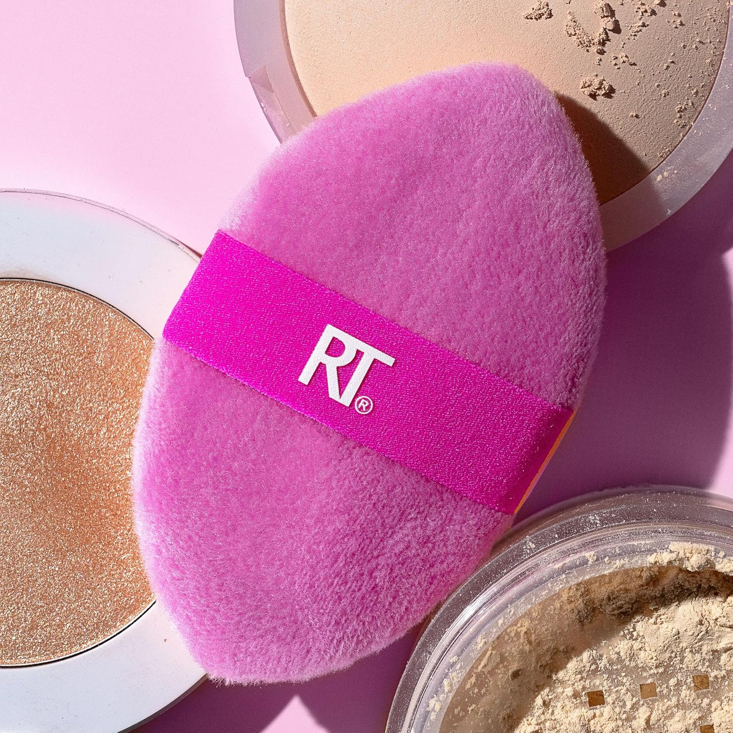 Real Techniques Miracle 2-In-1 Powder Puff 2 Pack, Dual-Sided, Full Size Makeup Blending Puff, Reversible Elastic Band, Makeup Sponge & Powder Puff, For Liquid, Cream & Powder Products, Crulety-Free - Image 13