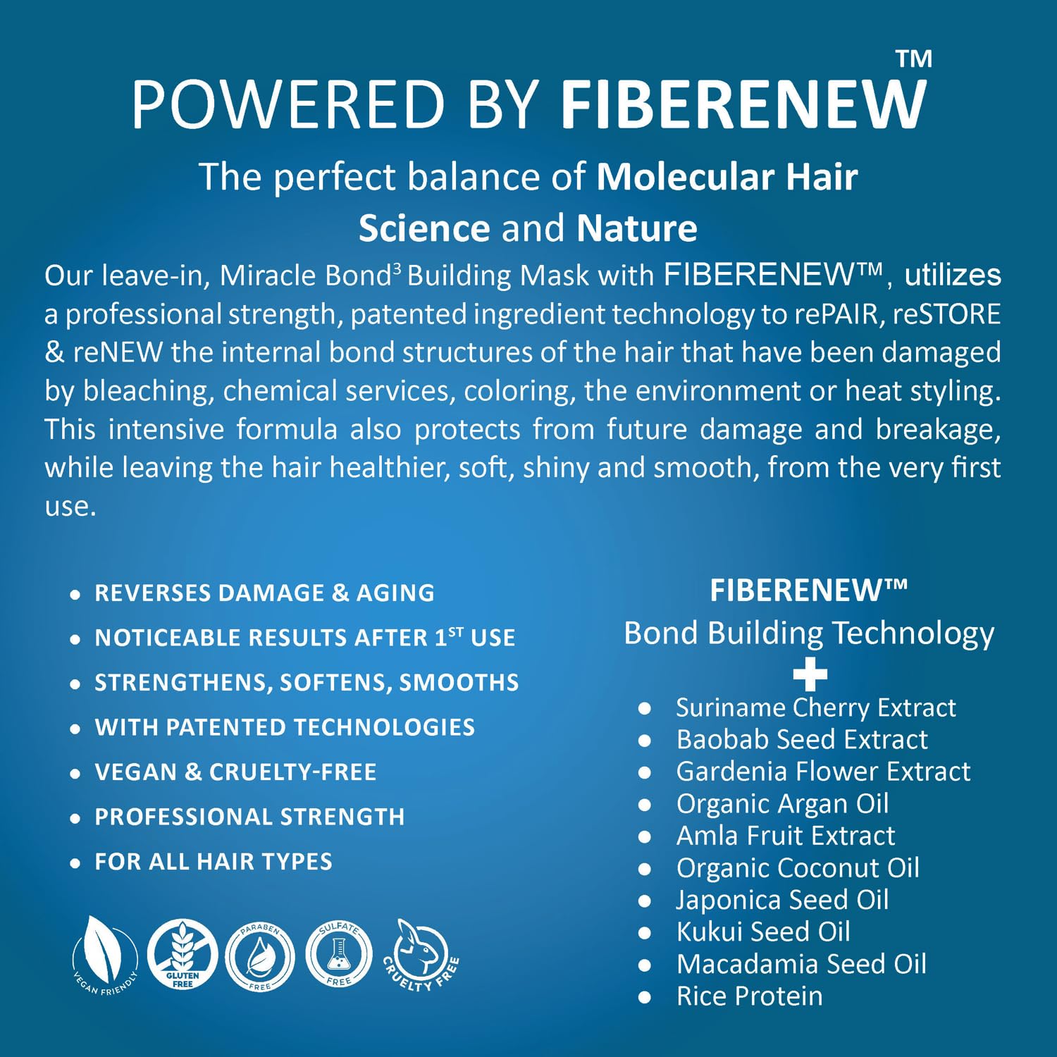reBOND Leave-in Miracle Bond Building Hair Mask- 4 minute Repair Treatment Deep Conditioning for Bleached, Damaged, Dry, Colored or Frizzy Hair - Set includes: 3oz + .34oz - Image 3