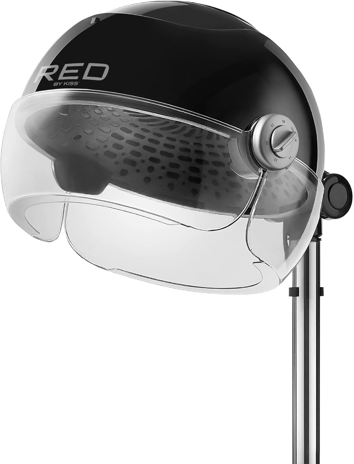RED by Kiss 3000 Ceramic Stand Hood Dryer with Digital Timer, Adjustable Height, 360° Wheels, 3 Temp Settings, Quick Drying, Comfortable Hood, Ideal for Home & Salon Use - Image 7