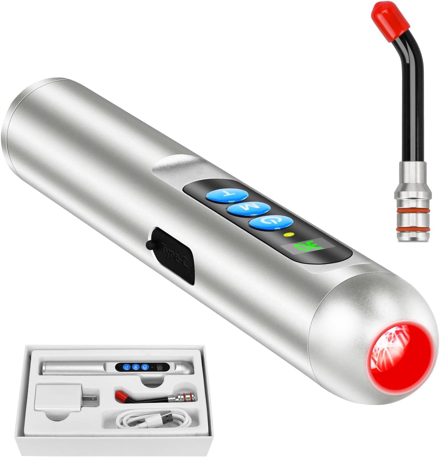 Red Light Cold Sore, Cold Sore Treatment Device, Red Light Therapy for Cold Sore Lips Nose Face Hand, Target Skin Small Area