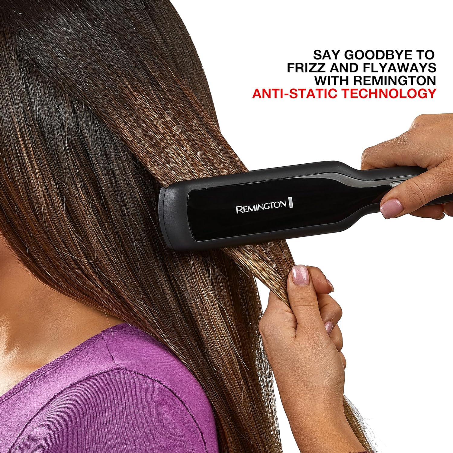 Remington 1 3/4" Flat Iron, Hair Straightener with Anti-Static Technology, 30-Second Heat Up & 60 Minute Auto Shut-off, 30% Longer Ceramic Floating Plates, Titanium + Ceramic Coating - Image 12