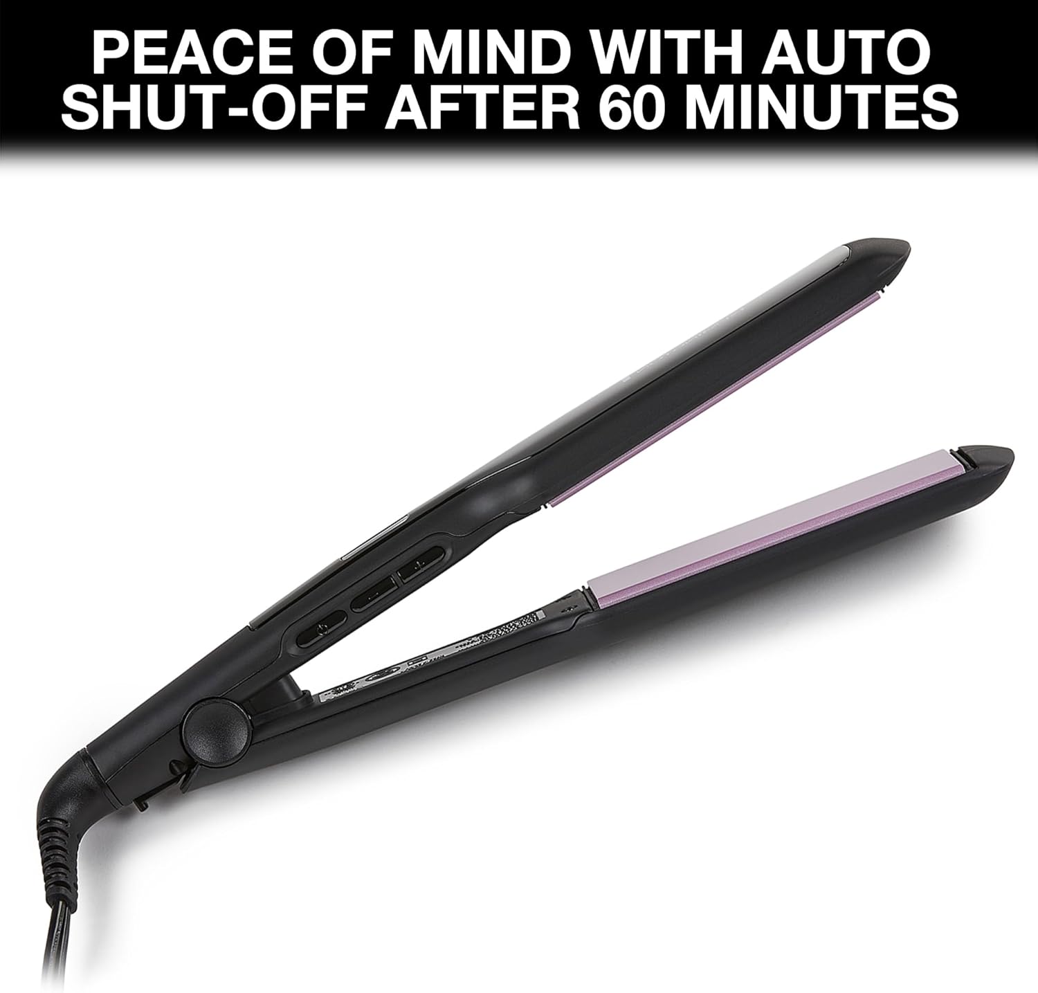 Remington 1 3/4" Flat Iron, Hair Straightener with Anti-Static Technology, 30-Second Heat Up & 60 Minute Auto Shut-off, 30% Longer Ceramic Floating Plates, Titanium + Ceramic Coating - Image 11