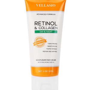 Retinol Collagen Face Moisturizer, Anti Aging Moisturizer for Face, Day & Night Skin Tightening Cream, Anti Wrinkle Cream Women & Men - 60ml