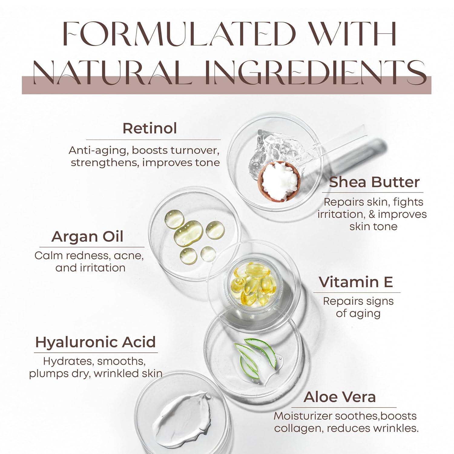 Retinol & Vitamin E Face Moisturizer - Dermatologist Tested, Hydrating, Restores Sun-Damaged Skin, Anti-Aging - Reduces Acne Scars, Clean Beauty, Cruelty-Free Korean Skincare - 1.69 Fl oz - Image 6