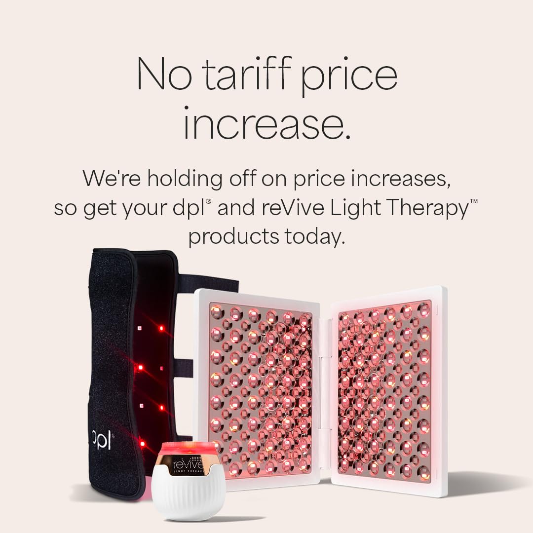 reVive dpl lla Blue & Red Light Therapy Device for Face | 3-in-1 Anti-Aging Wrinkle Reduction Light Panel | 3-Minute LED Acne Treatment - Image 2