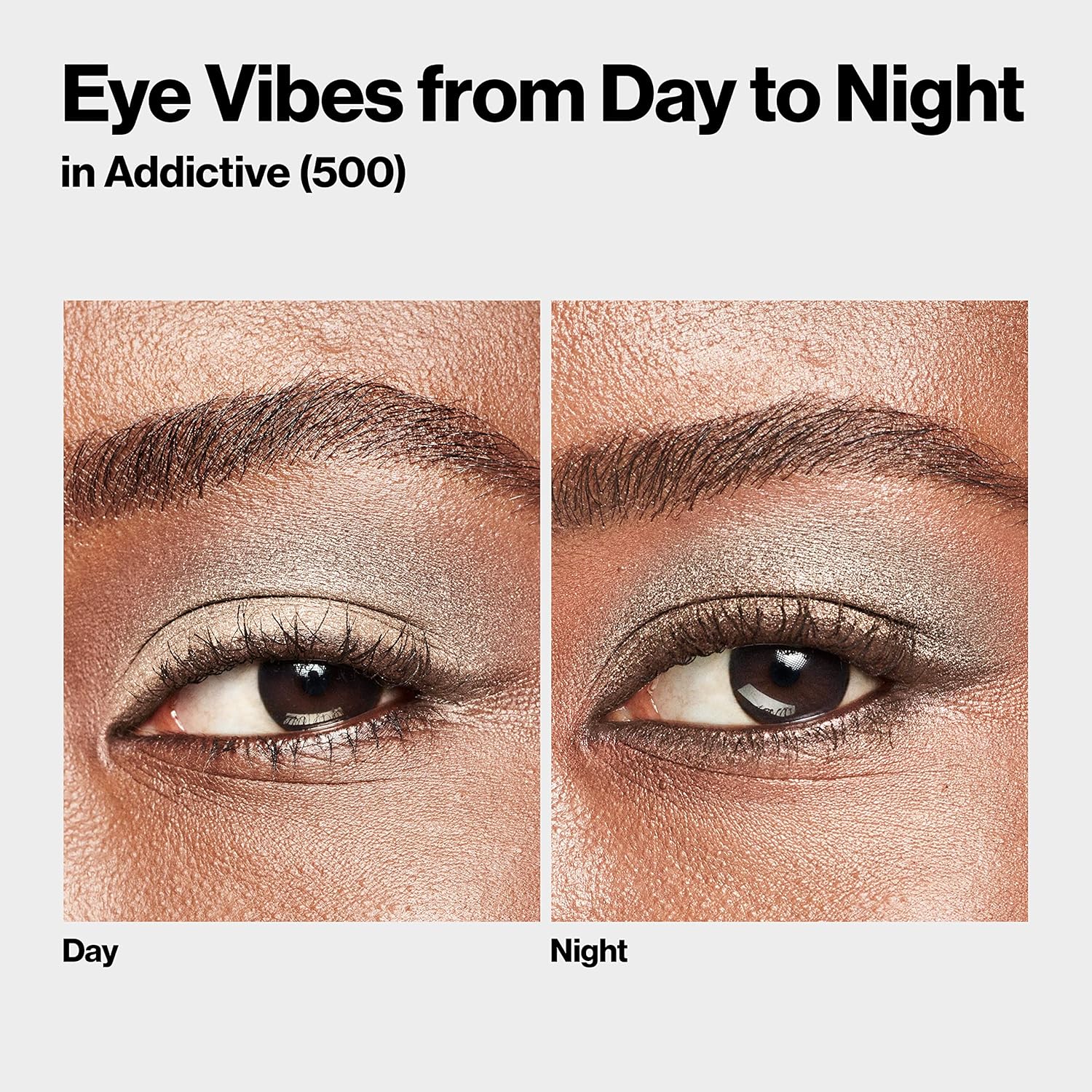 Revlon ColorStay Day to Night Eyeshadow Quad, Longwear Shadow Palette with Transitional Shades and Buttery Soft Feel, Crease & Smudge Proof, 500 Addictive, 0.16 oz - Image 5