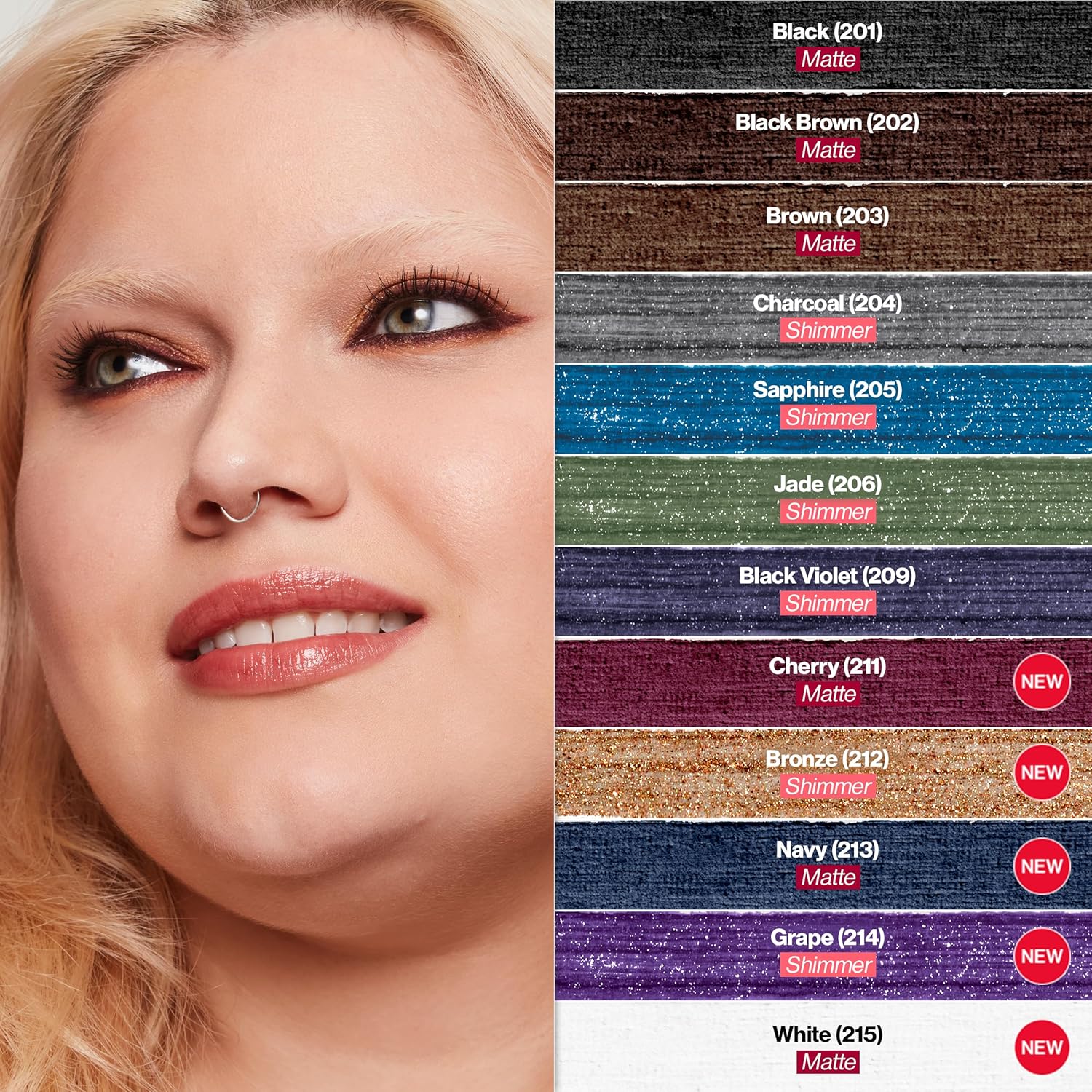 Revlon ColorStay Pencil Eyeliner with Built-in Sharpener, Waterproof, Smudgeproof, Longwearing Eye Makeup with Ultra-Fine Tip, 201 Black, 0.01 oz - Image 8