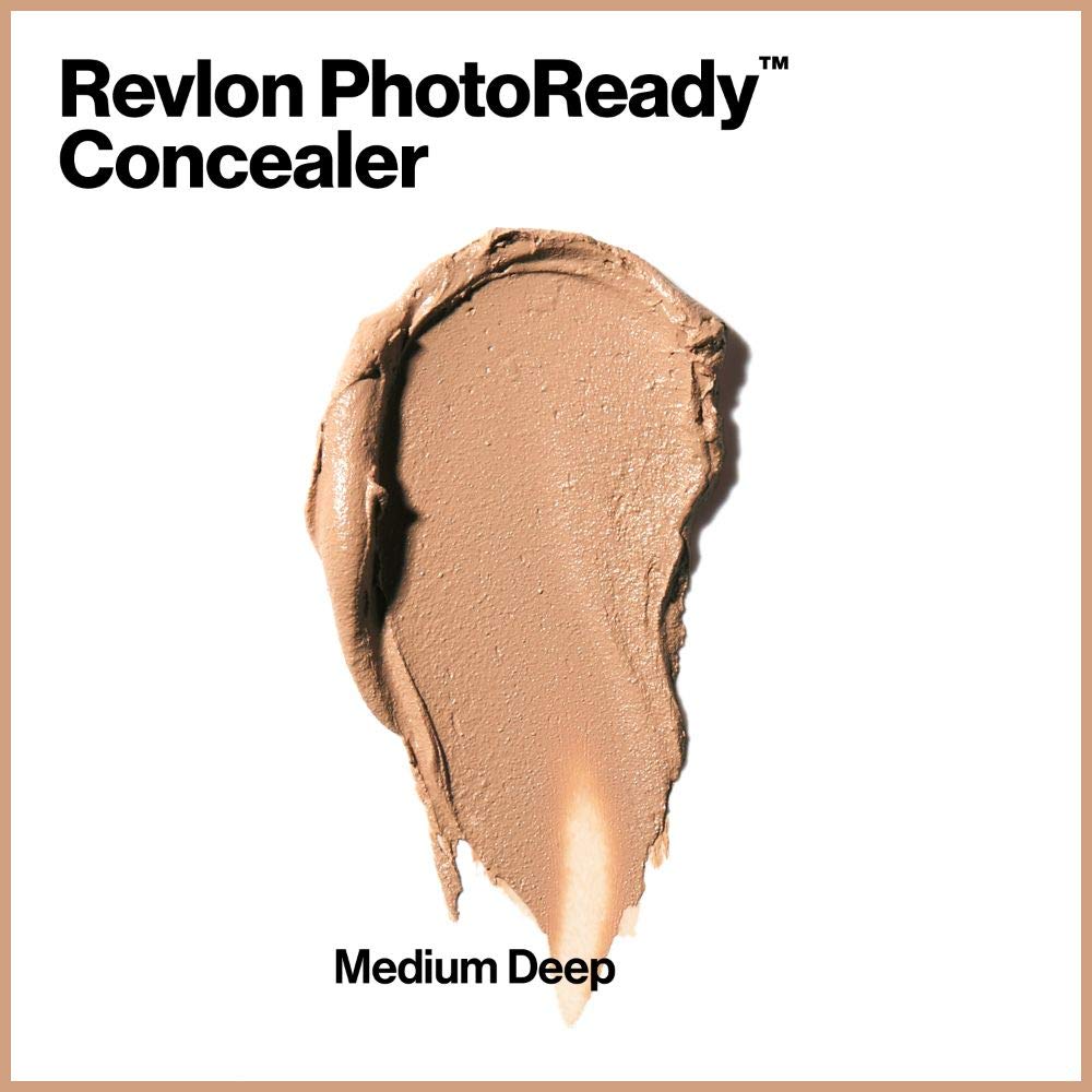 Revlon Concealer Stick, PhotoReady Face Makeup for All Skin Types, Longwear Medium- Full Coverage with Creamy Finish, Lightweight Formula, 005 Medium Deep, 0.16 Oz - Image 4