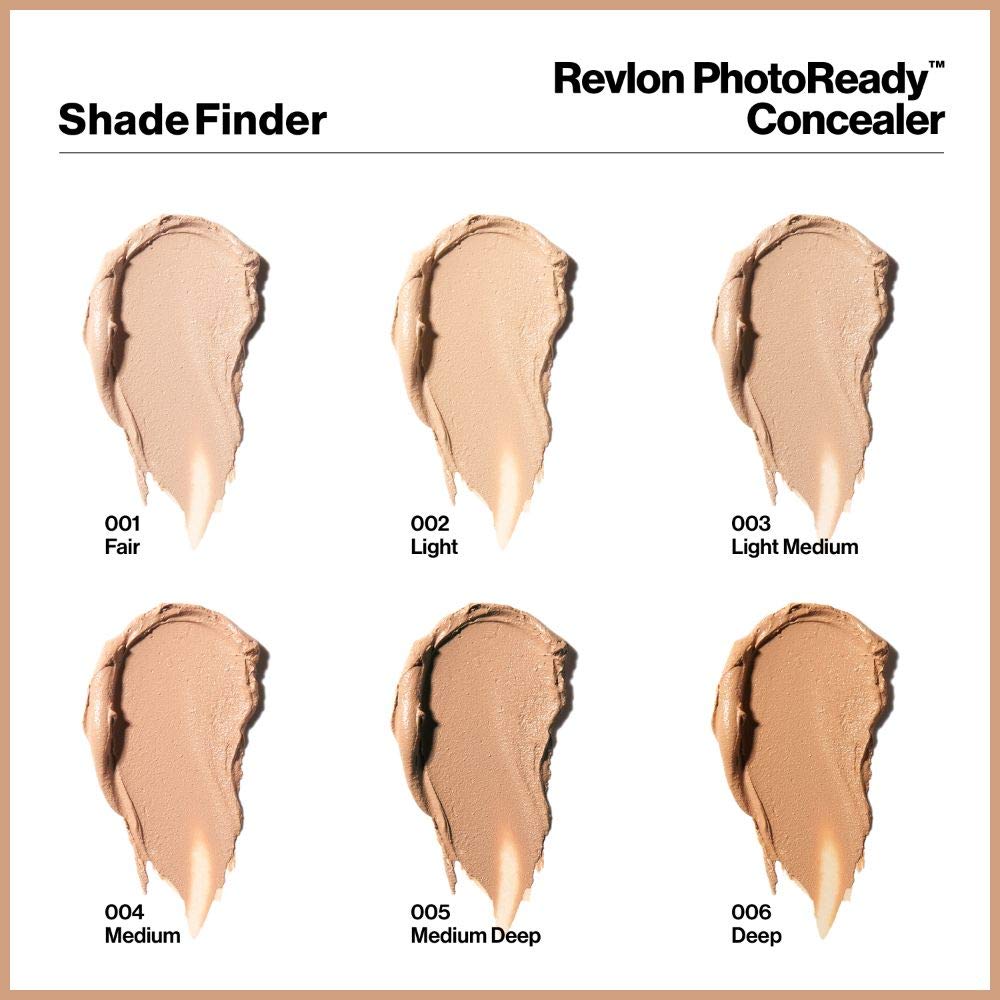 Revlon Concealer Stick, PhotoReady Face Makeup for All Skin Types, Longwear Medium- Full Coverage with Creamy Finish, Lightweight Formula, 005 Medium Deep, 0.16 Oz - Image 6