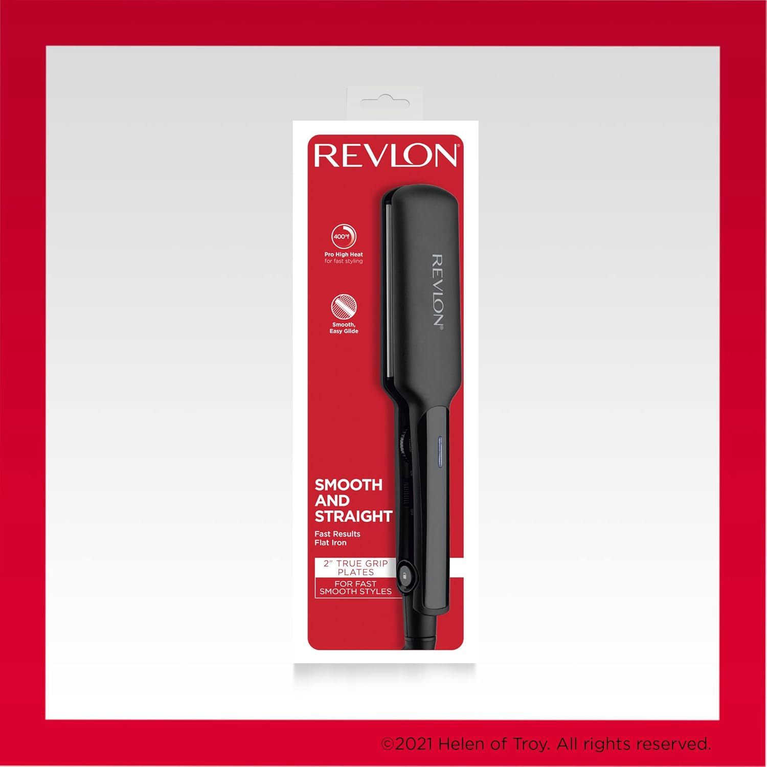 REVLON Smooth and Straight Ceramic Flat Iron | Fast Results, Smooth Styles (2 in) - Image 6