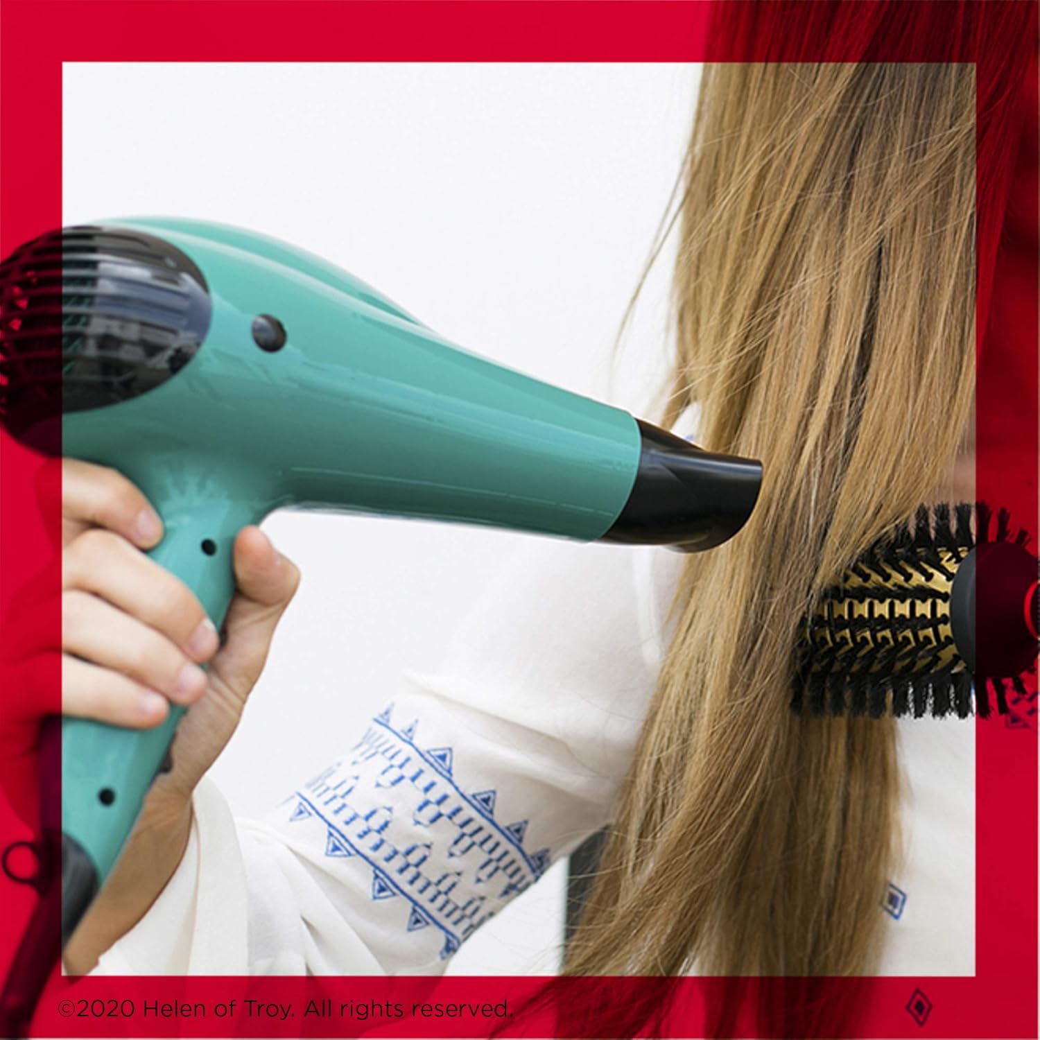 REVLON Smooth and Straight Ceramic Flat Iron | Fast Results, Smooth Styles & Volume Booster Hair Dryer | 1875W for Voluminous Lift and Body, - Image 5