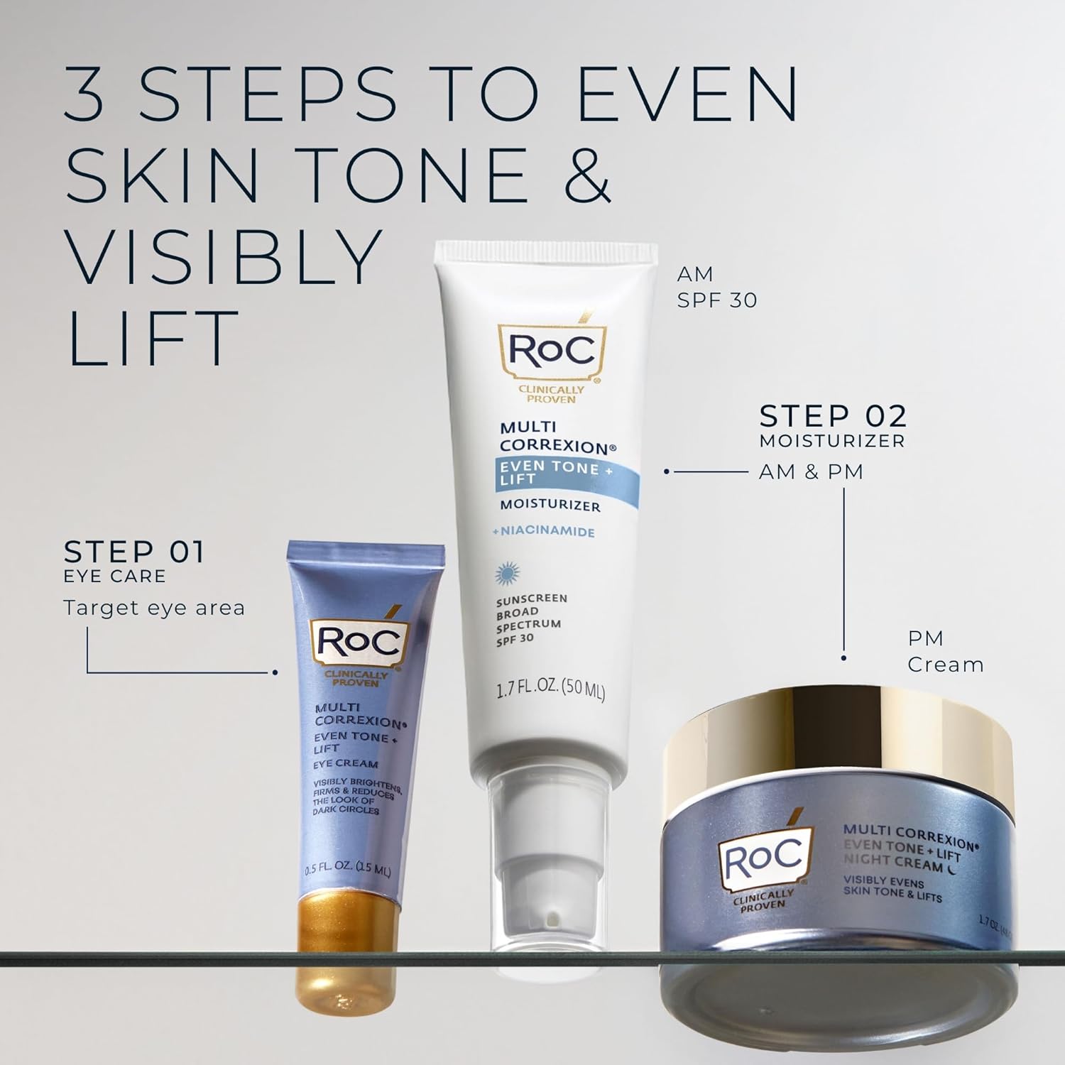 RoC Multi Correxion 5 in 1 Restoring Anti Aging Night Cream Hexinol 1.7 Ounces - Image 8