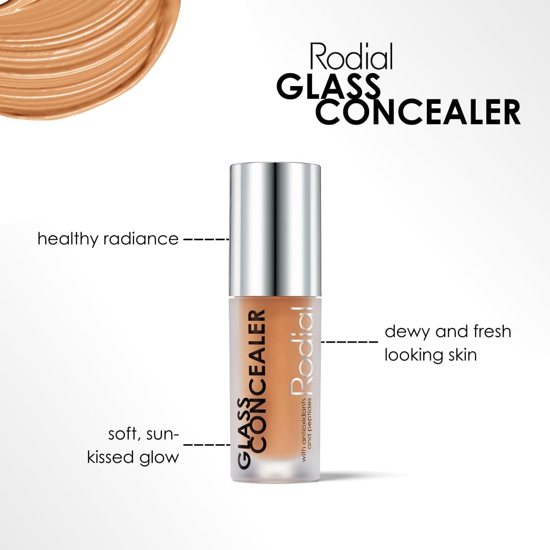 Rodial Glass Concealer Shade 2 - Luminous, Full-Coverage Cream with Peptides and Antioxidants for Flawless Skin, 0.1 fl. oz. - Image 5