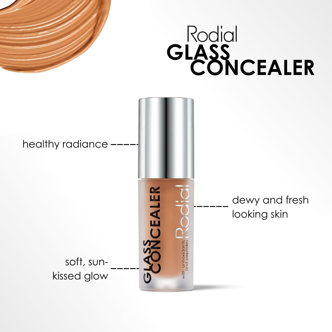 Rodial Glass Concealer Shade 5 - Luminous, Full-Coverage Cream with Peptides and Antioxidants for Flawless Skin, 0.1 fl. oz. - Image 5