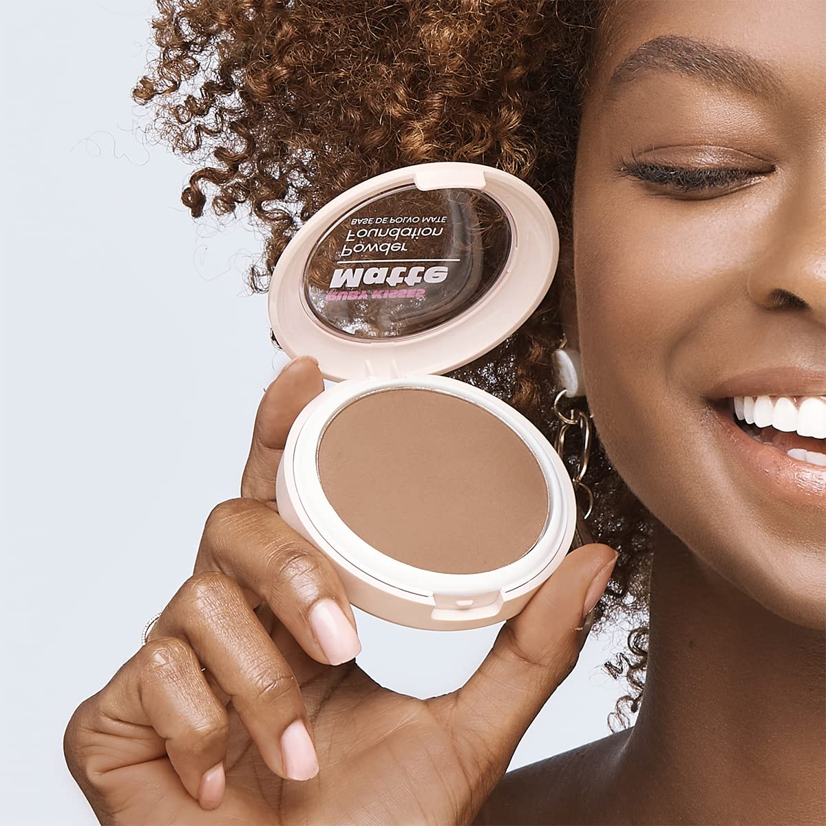 Ruby Kisses Matte Powder Foundation, Honey Brown, 8 Shades, Sponge & Mirror Included, Full Coverage, Versatile Pressed Powder Finisher - Image 5