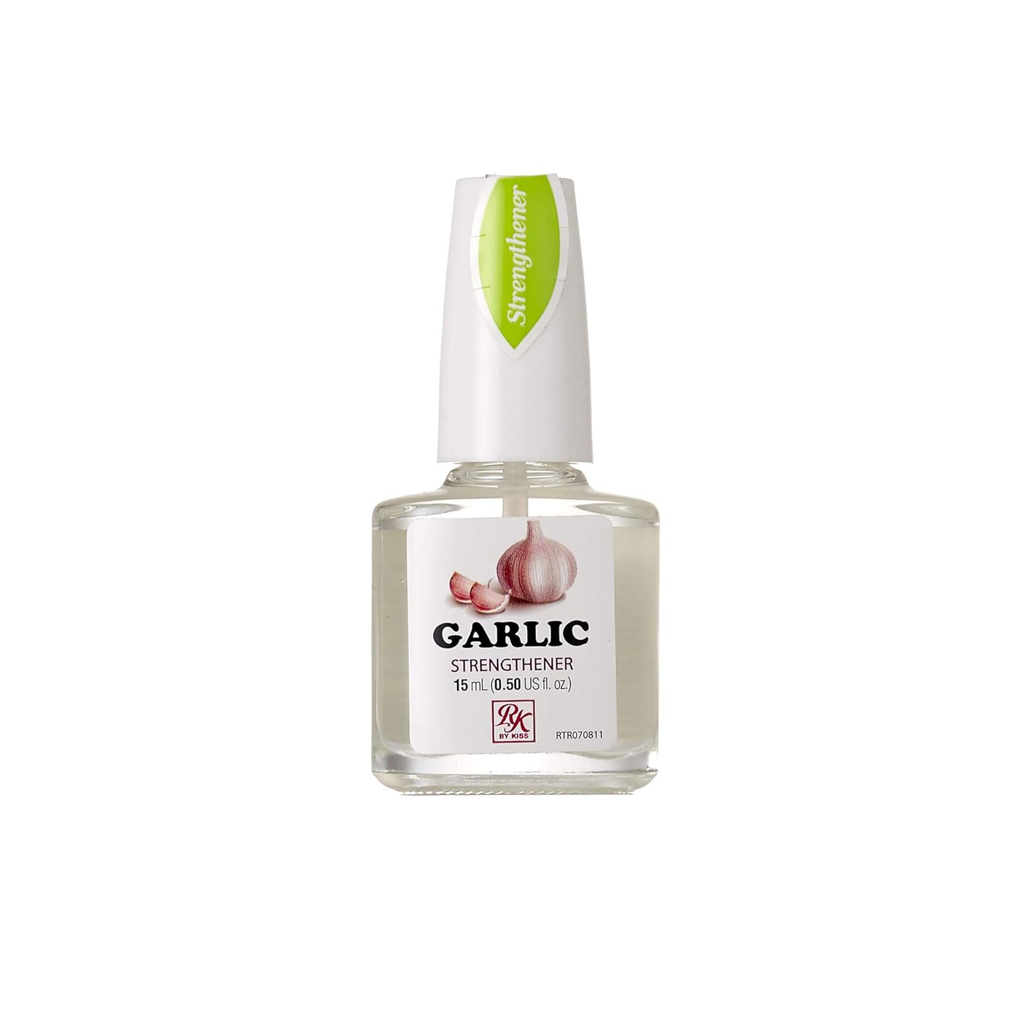 Ruby Kisses Nail Treatment, Garlic Nail Strengthener, Nail Growth & Repair, Strengthening Polish for Thin Damaged Nail, Stops Splits, Chips and Cracks, Infused with Garlic & Vitamin E (1 PACK)