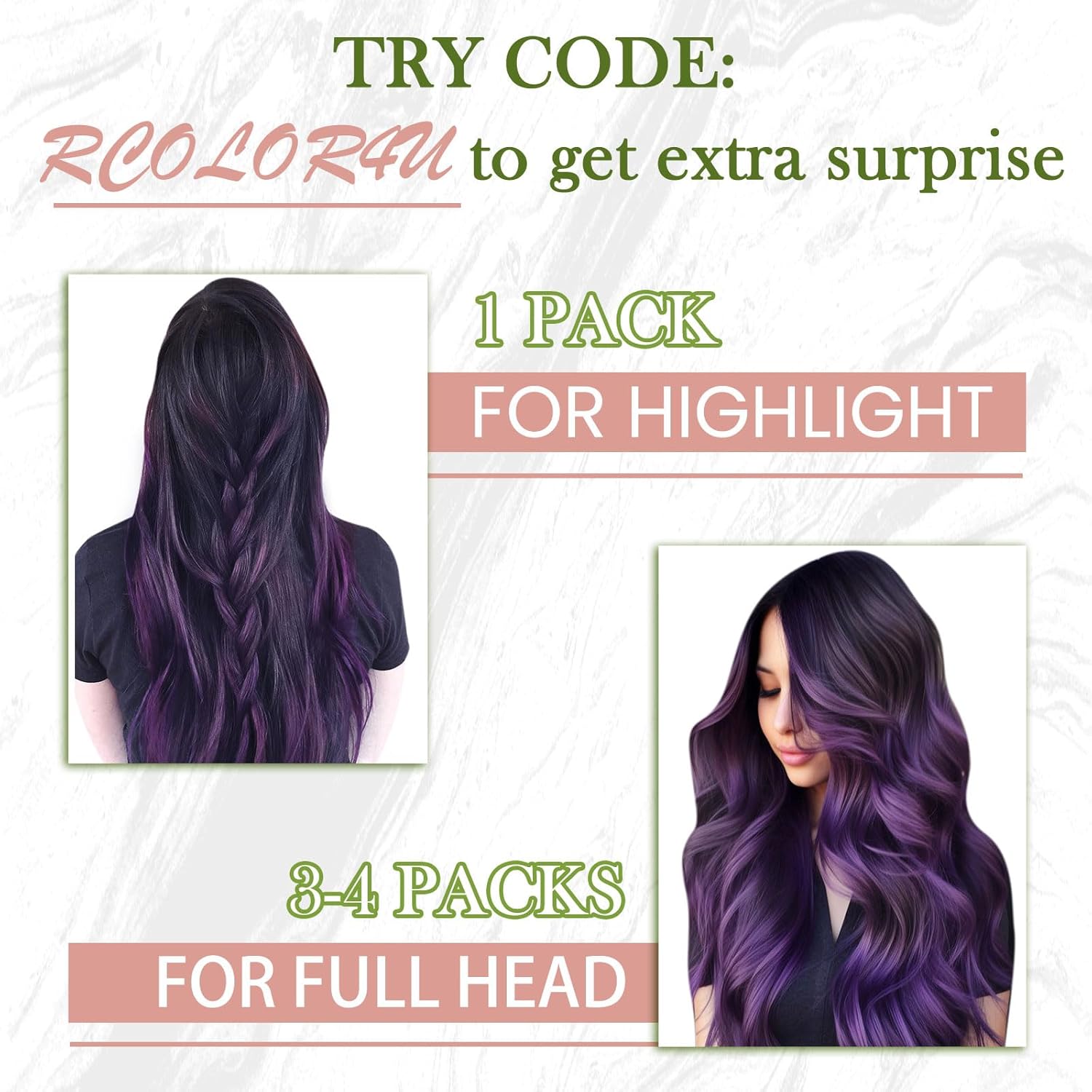 RUNATURE Purple Microlink Hair Extensions Human Hair Colorful Remy Micro Link Hair Extensions Human Hair Short Straight Micro Bead Hair Extensions Real Human Hair for Party Highlights 14 Inch 25g 25s - Image 5