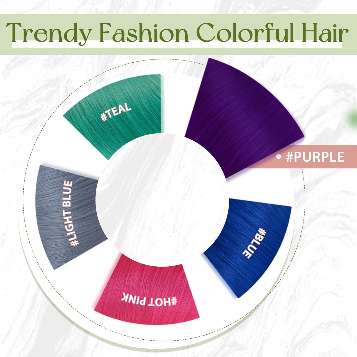 RUNATURE Purple Microlink Hair Extensions Human Hair Colorful Remy Micro Link Hair Extensions Human Hair Short Straight Micro Bead Hair Extensions Real Human Hair for Party Highlights 14 Inch 25g 25s - Image 6