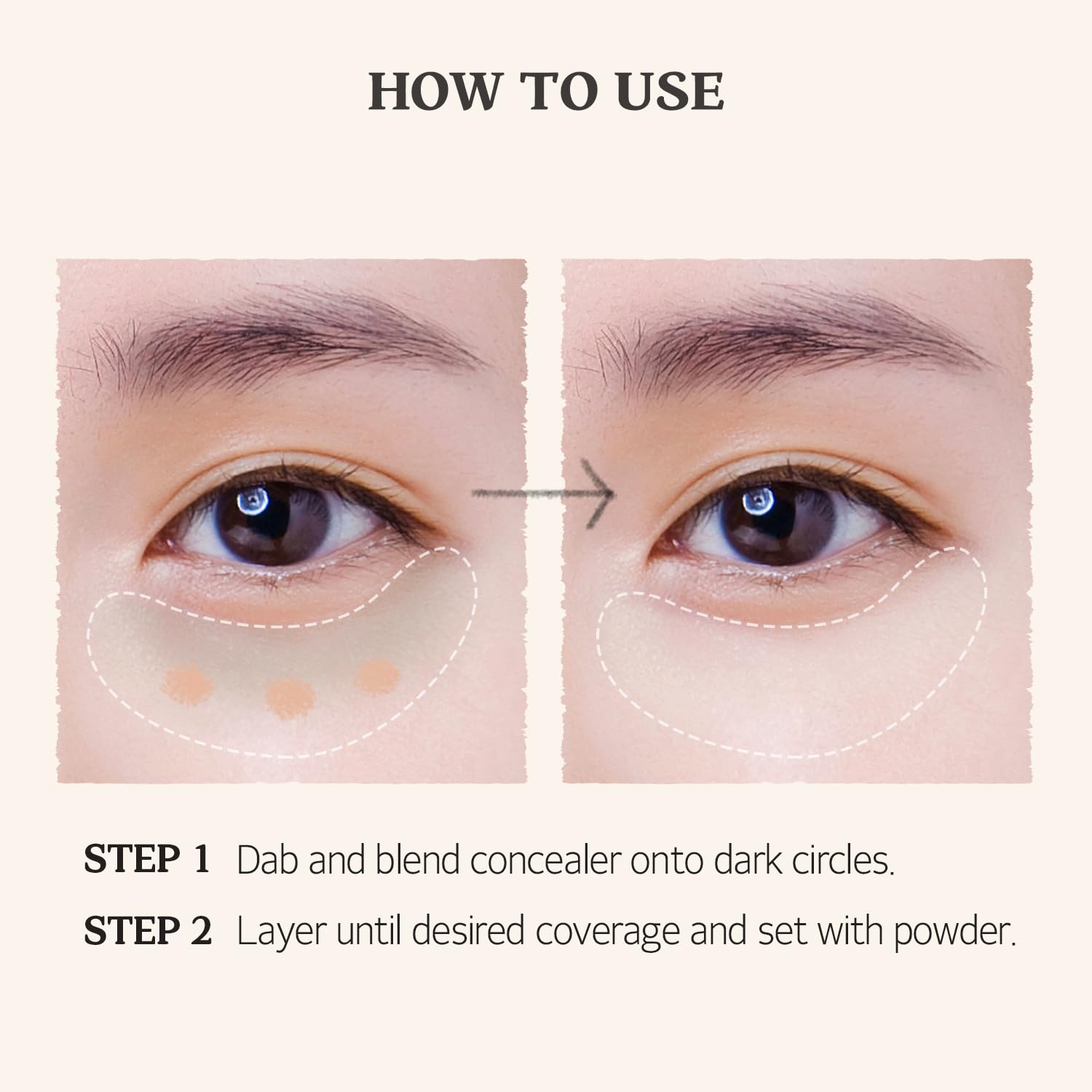 Salmon darkcircle concealer cream #1 (0.35oz/10g) - Image 6