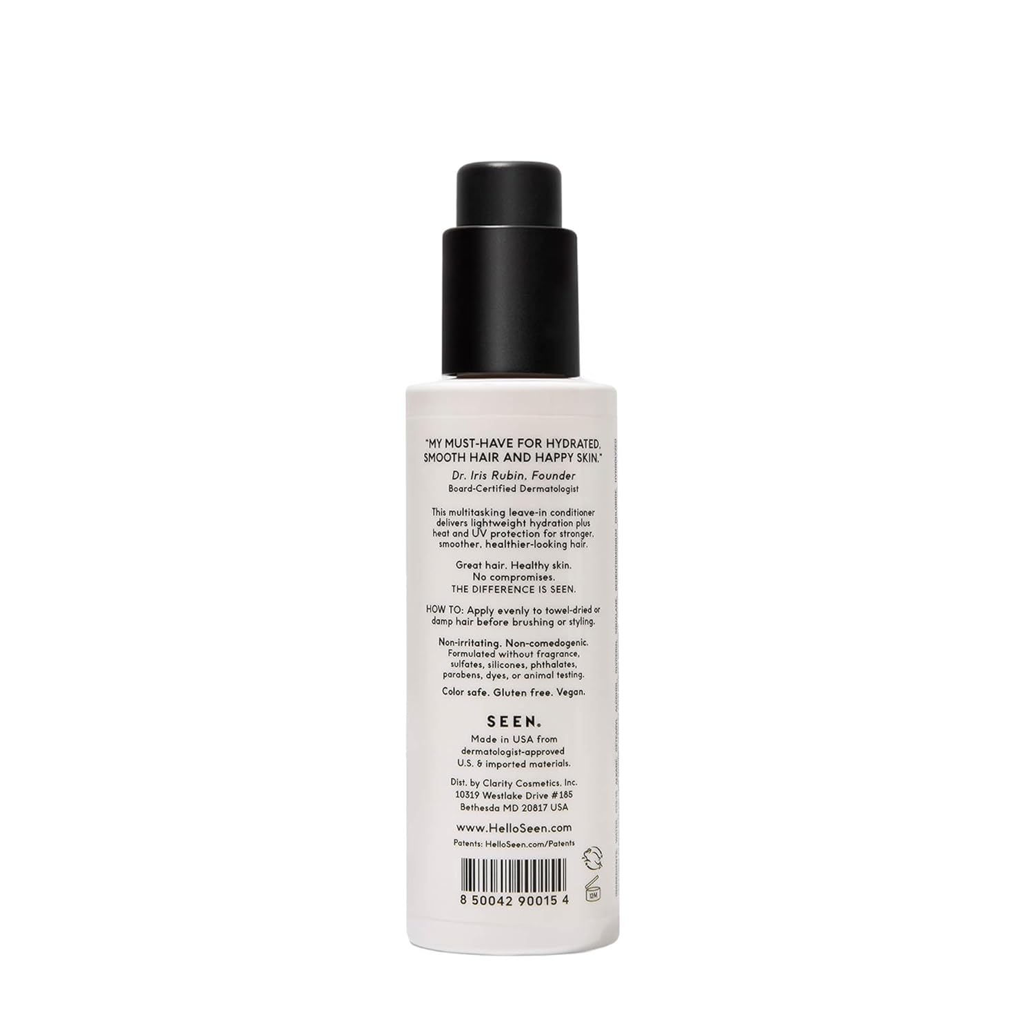 SEEN Leave-In Conditioner, Fragrance Free - Leave-In Hair Conditioner & Heat Protectant Spray- Detangles & Hydrates- No Parabens, Sulfates or Phthalate - Image 2