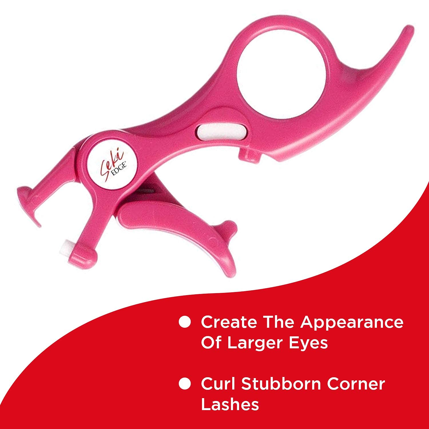 Seki Edge Spot Eyelash Curler (SS-600) - Lash Curler Adds Curl, Lift & Definition to Outer Corners of Lashes - Help Eyes Appear Larger & More Open - Comes with Extra Curler Replacement Pad - Image 2